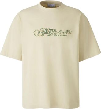 Off-white graphic logo T-shirt - men - Cotton - L - Neutrals