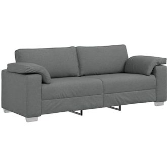 vidaXL Vidaxl - Sof&aacute; Con Coj&iacute;n Gris Oscuro 219 X 77 X 82 Cm Tela