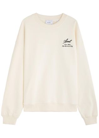 Axel Arigato Atelier Logo-embroidered Cotton Sweatshirt - Off White - XL