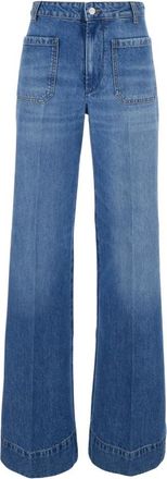Victoria Beckham Alina Jean - Dames - Loose Fit Jeans - Blauw - W27 - Katoen - Jeans