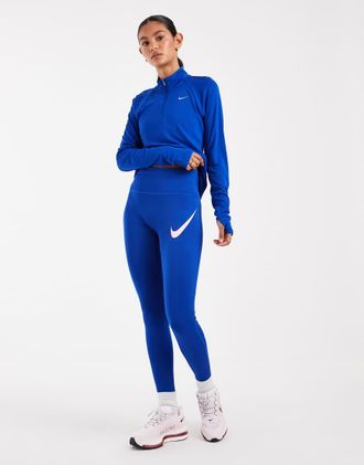 Nike Tempo Dri-FIT leggings 7/8 a vita alta blu