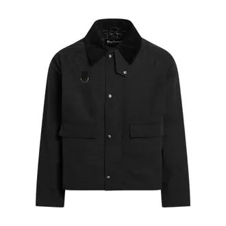 Barbour Light Jackets, male, Black, Size: S Spey Casual Jacket