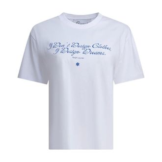 Semper Tops, Dames, Wit, L, Katoen, Quote Graphic T-Shirt