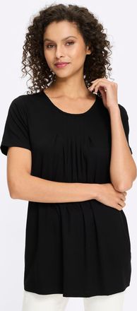 Heine T-Shirt HEINE Shirt, Damen, Gr. 34, schwarz, 95% Viskose, 5% Elasthan, unifarben, Rundhals, Shirts T-Shirt