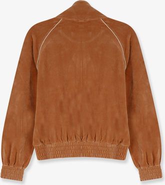 Chlo&eacute; Womens Sweatshirt Chenille Orange Cotton Polyamide Sweatshirts Sweater