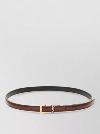Saint Laurent leather belt adjustable length refined design