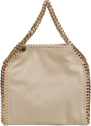 Stella McCartney Stijlvolle Schoudertas met Kettingdetail - Dames - Handtassen - Beige - ONE Size - Tassen