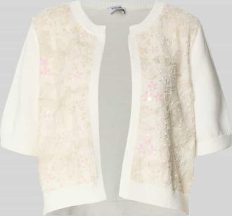 More & More More & More Regular Fit Cardigan mit floralem Design in Offwhite, Gr&ouml;&szlig;e 34