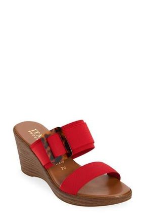 Italian Shoemakers Amara Wedge Sandal in Red at Nordstrom Rack, Size 7.5