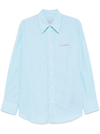 Bluemarble striped poplin shirt - men - Cotton - S