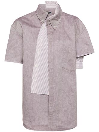 Kolor Camicia asimmetrica - Marrone