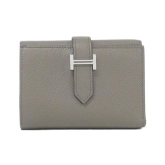 Herm&egrave;s Etain Etoupe Gray Epsom Leather Wallet (Tri-Fold) (Pre-Owned)