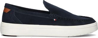 Tommy Hilfiger Schoenen, Heren, Blauw, 42 EU, Leer, Modern Light Slip-Ons