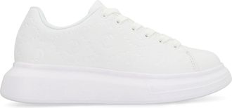 Just Cavalli Womens Leather Low-Top Sneakers White Trainers