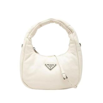 Prada Pre-owned Vintage Schoudertas - Dames - Pre-owned - Wit - Maat: ONE Size Leer