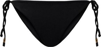 Twin-Set tie-fastening bikini bottoms - women - Elastane/Polyamide - III - Black