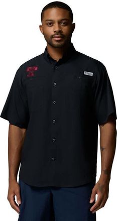 Columbia Mens Columbia Black Texas A&M Aggies Tamiami Omni-Shade Button-Down Shirt at Nordstrom, Size X-Large
