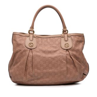 Gucci Tweedekans Grote Guccissima Scarlett Tote