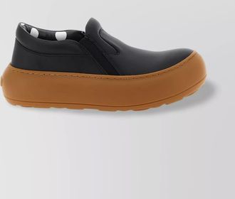 Moschino leather slip-on sneakers