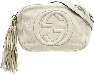 Gucci Pre-owned Cross Body Bags, female, White, Size: ONE SIZE Pre-owned Vintage Crossbody Bag