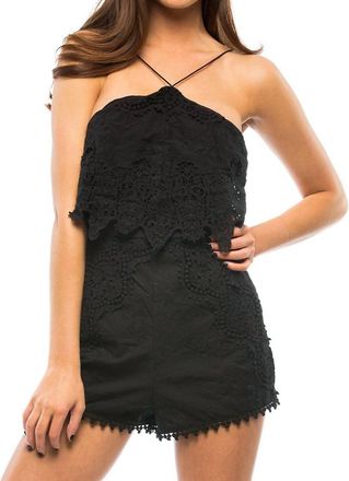 The Jetset Diaries Paradise Romper In Black
