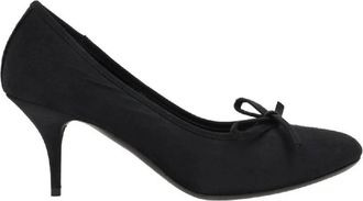 Balenciaga Leopold Worn-Effect Black Satin Pumps, Brand Size 38 (US Size 8)