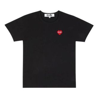 Comme Des Gar&ccedil;ons (WMNS) COMME des GARCONS PLAY FW25 x Invader Heart T-Shirt Black AZ-T321-051-1