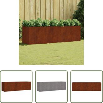 vidaXL vidaXL Acciaio corten - Fioriera Rialzata da Giardino 280x80x80 cm in Acciaio Corten