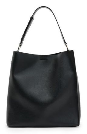 AllSaints Captain N/S Leather Shoulder Bag in Black at Nordstrom Rack