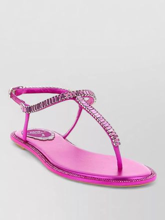Rene Caovilla silk sandals