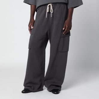 Fear of God Pantaloni jogging cargo Iron Grey in cotone felpato