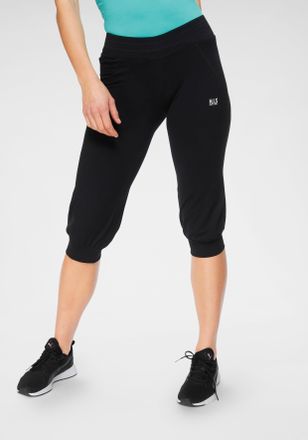 H.I.S 3/4-Hose H.I.S, Damen, Gr. 34, N-Gr, schwarz, Obermaterial: 95% Baumwolle, 5% Elasthan, bedruckt, bequem 3/4-L&auml;nge, Hosen 3/4-Hose, Leichter, d&uuml;nner S