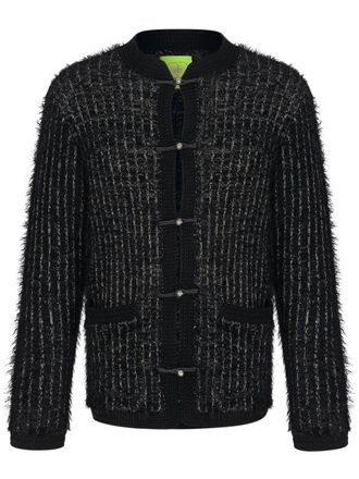 Shanghai Tang Tang cardigan - men - Polyamide/Cotton/Polyester - 46 - Black