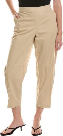 Anne Klein Petite Pull-On Barrel Leg Poplin Pant