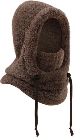 Generic Hat With Face Masque, Winter Skiing Masques, Plush Windproof Neck Warmer Cycling For Men Women Cold Weather Skiing Snowboarding Cycling Hiking Commuti