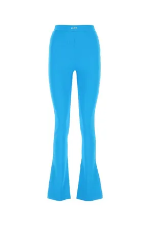 Off-white Light Blue Flared Leggings