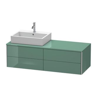 Duravit Mueble De Pared Duravit Xsquare 140.0 X 54.8 Cm, 4 Cajones Xs4913l, Color (frente/cuerpo): Jade Laca Alto Brillo - Xs4913l0303