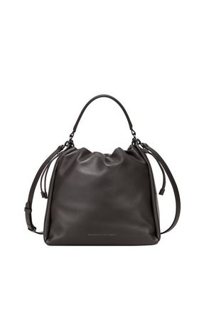 Brunello Cucinelli Soft leather Mellow Bucket bag in Brown at Nordstrom