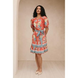 Raishma Petula Orange Dress at Nordstrom, Size 16 Uk