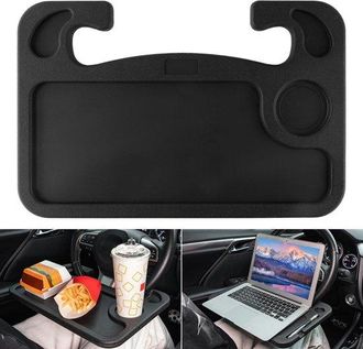 OEM Mesa Multifuncional Para Volante De Coche, Soporte Port&aacute;til Para Port&aacute;til, Soporte Para Volante, Mesa Y Bandeja Para Volante, Negro, 42282cm