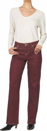 Dear John Denim Taylor High Rise Clean Hem Jeans In Cabernet