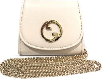 Gucci Leather Chain/Shoulder Wallet (Pre-Owned)