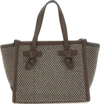 Gianni Chiarini Leren shopper - Bruin