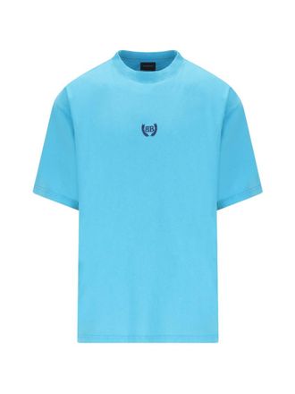 Balenciaga Light Blue Logo T-shirt