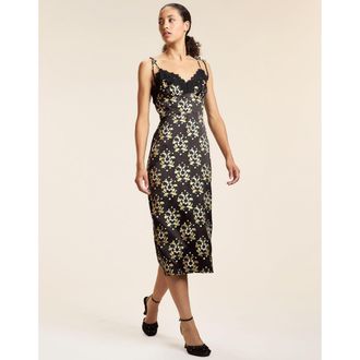 Cynthia Rowley Silk Lace Slip Dress