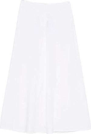 Marella Wide Trousers, female, White, Size: M Mllgala Wide-leg Poplin Trousers
