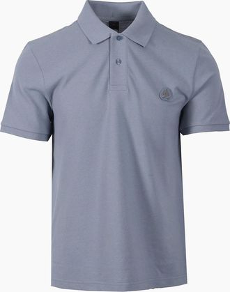 Moose Knuckles Mens MOOSE KNUCKLES EVERETT POLO SHIRT JET STREAM - Grey - Size: 38