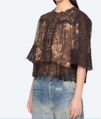 Sea New York Luisa Print Top In Brown