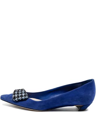 Dior suede flat pumps - Blue
