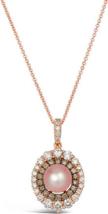 Le Vian Ladies Pearl Necklaces set in 14K Strawberry Gold